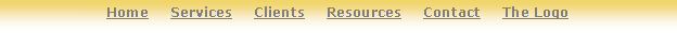 Text Box: Home     Services     Clients     Resources     Contact     The Logo